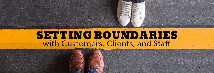 Setting Boundaries with Customers, Clients, and Staff March 2026 logo